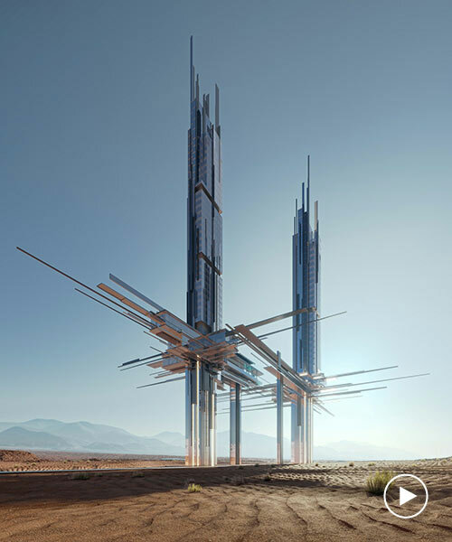 NEOM unveils ultra-futuristic epicon towers in saudi arabia's coastal desert