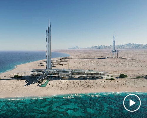 NEOM unveils ultra-futuristic epicon towers in saudi arabia's coastal desert