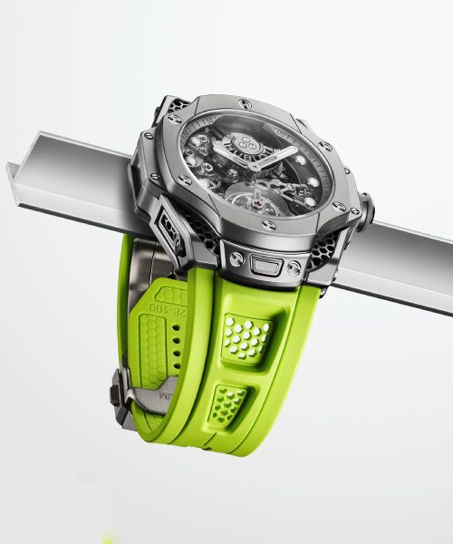 samuel ross blasts and hammers titanium to forge hublot’s big bang tourbillon watch