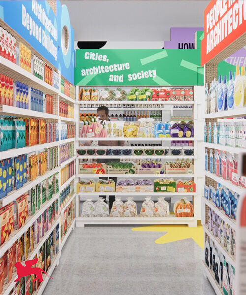 latvian pavilion transforms into a supermarket experience at venice architecture biennale